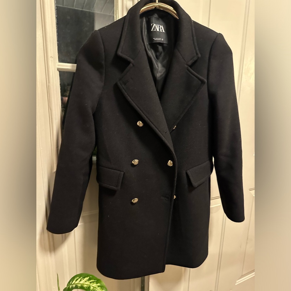 Zara small wool coat blazer